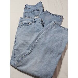 Levi‎ Strauss 550 Relaxed Fit Mens Jeans W34 L30 Light Wash Denim Lot of 2 pair
